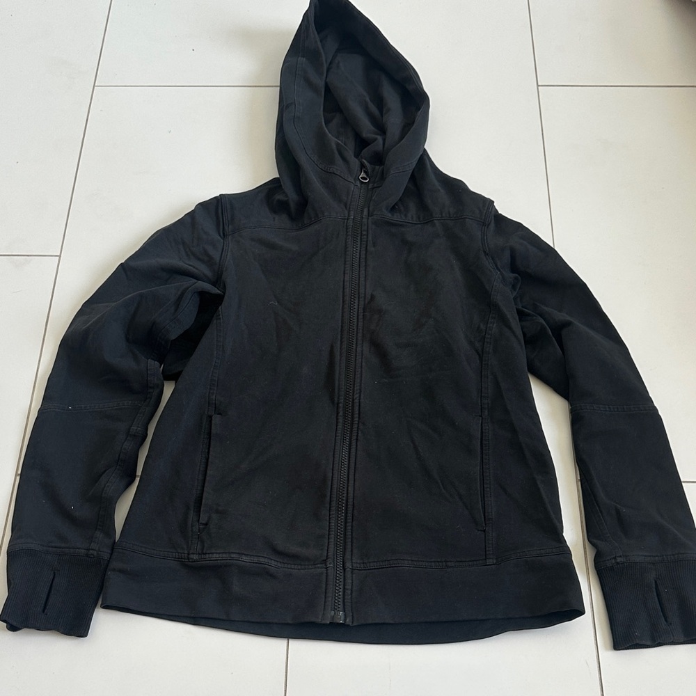 Lululemon Women's Black Hooded Jacket medium